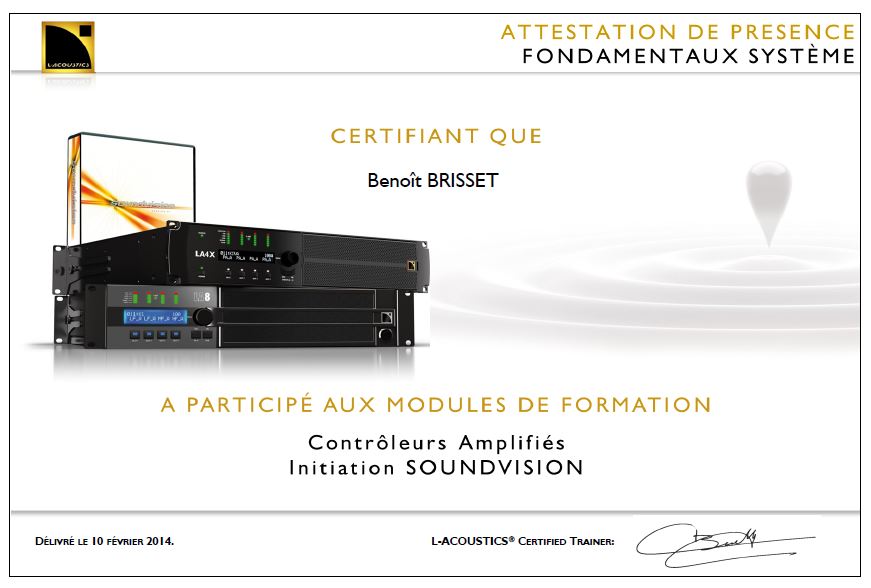 L'Acoustics - Benoit Brisset